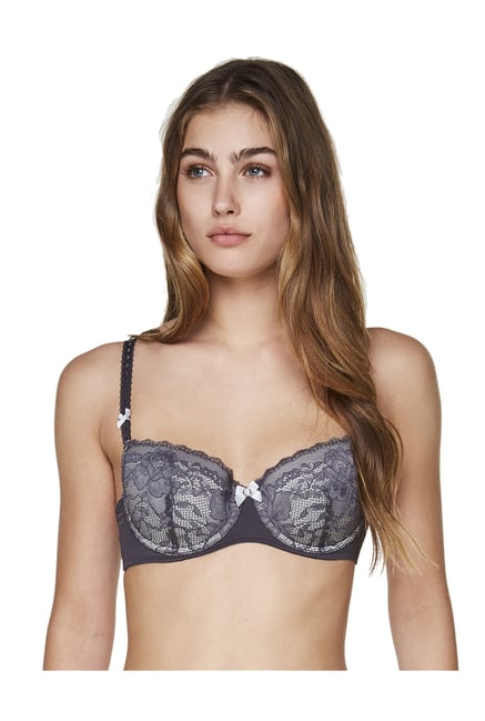Hunkemoller Nine Iron Under Wired Theresa Balconette Bra Hunkemoller Nine Iron Under Wired Theresa Balconette Bra