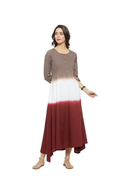 Varanga Multicolor Printed Dress Varanga Multicolor Printed Dress