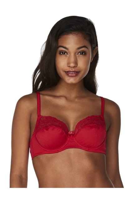 Hunkemoller Tango Red Under Wired Sophie T-Shirt Bra Hunkemoller Tango Red Under Wired Sophie T-Shirt Bra