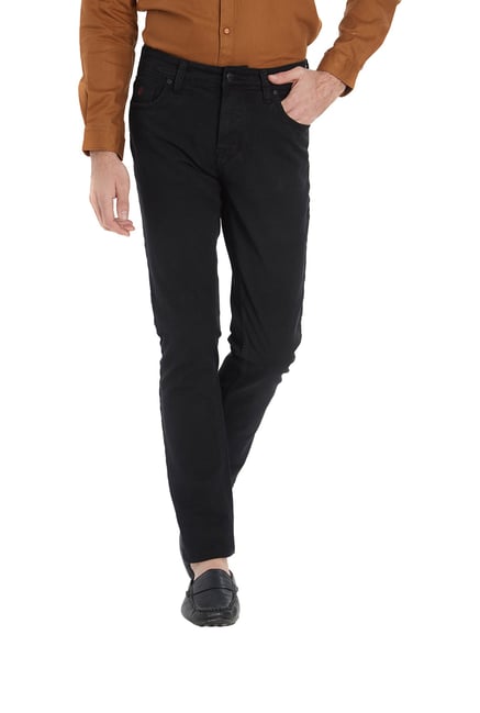 Integriti Black Slim Fit Lightly Washed Jeans Integriti Black Slim Fit Lightly Washed Jeans
