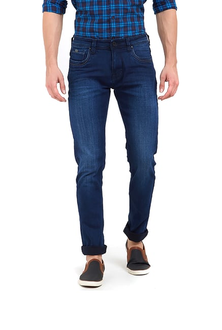 Integriti Blue Slim Fit Mid Rise Jeans Integriti Blue Slim Fit Mid Rise Jeans