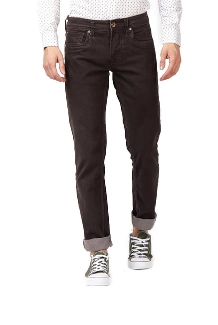 Integriti Brown Slim Fit Mid Rise Jeans Integriti Brown Slim Fit Mid Rise Jeans