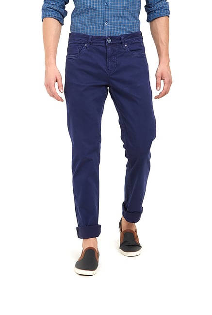 Integriti Blue Slim Fit Mid Rise Jeans Integriti Blue Slim Fit Mid Rise Jeans