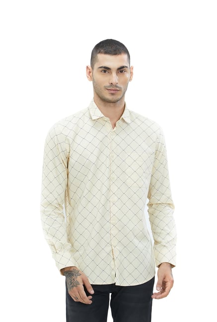 Integriti Yellow Slim Fit Check Shirt Integriti Yellow Slim Fit Check Shirt