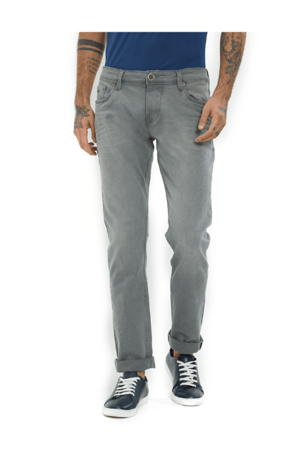 Integriti Grey Skinny Fit Lightly Washed Jeans Integriti Grey Skinny Fit Lightly Washed Jeans