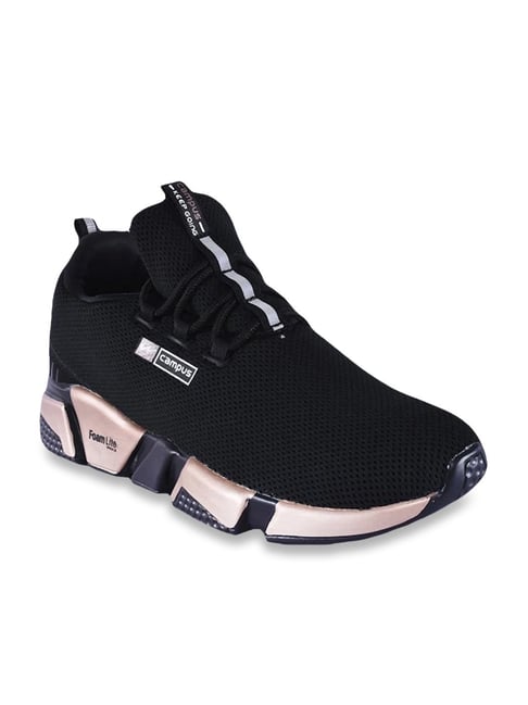 campus black running shoes