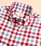 Brooks Brothers Red Fleece Slim Fit Red & White Twill Gingham Sport Shirt