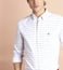 Brooks Brothers Red Fleece Slim Fit White Oxford Windowpane Sport Shirt