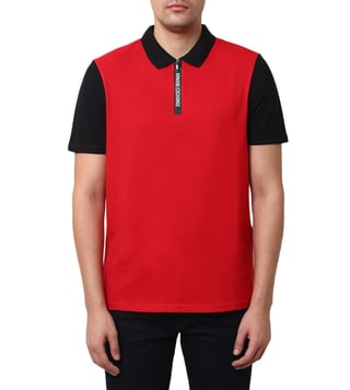Armani Exchange Scarlet Sage & Black Regular Fit Polo T-Shirt Armani Exchange Scarlet Sage & Black Regular Fit Polo T-Shirt