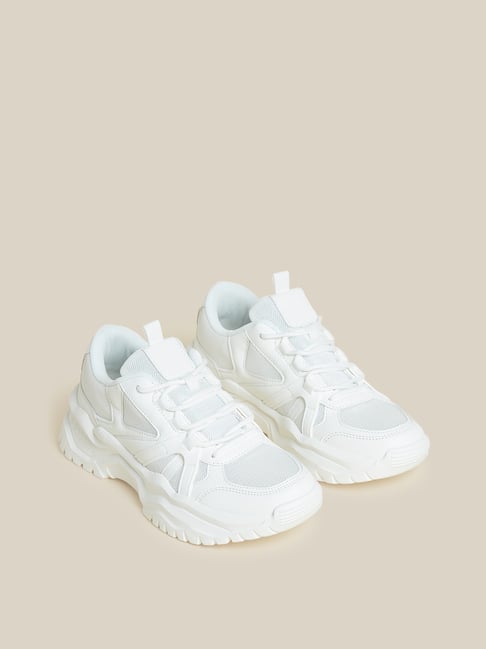 Buy LUNA BLU By Westside White Chunky Sneakers For Online Tata CLiQ