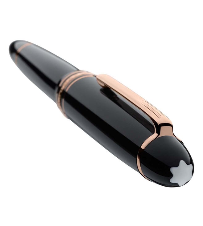 Buy Montblanc Deep Black Rose Gold Meisterst Ck Fountain Pen Online