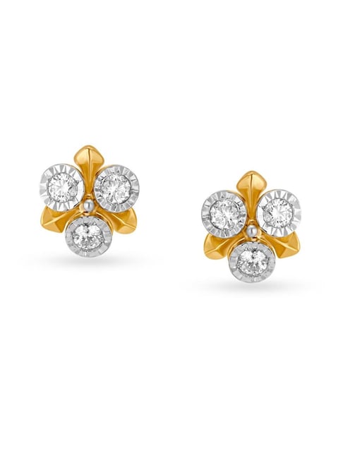 Buy Mia By Tanishq K Gold Diamond Earrings For Women Online At Best