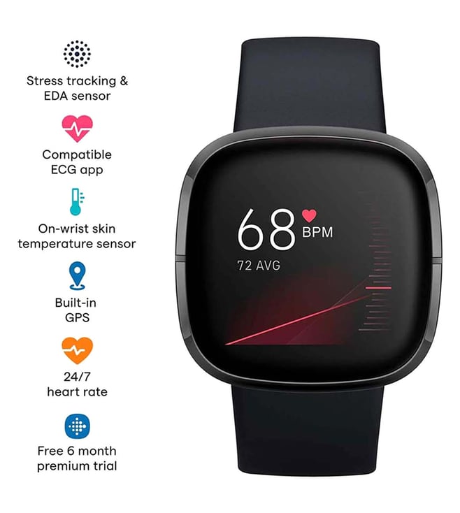 Buy Fitbit Sense Advanced Health Smartwatch Online Tata Cliq Luxury