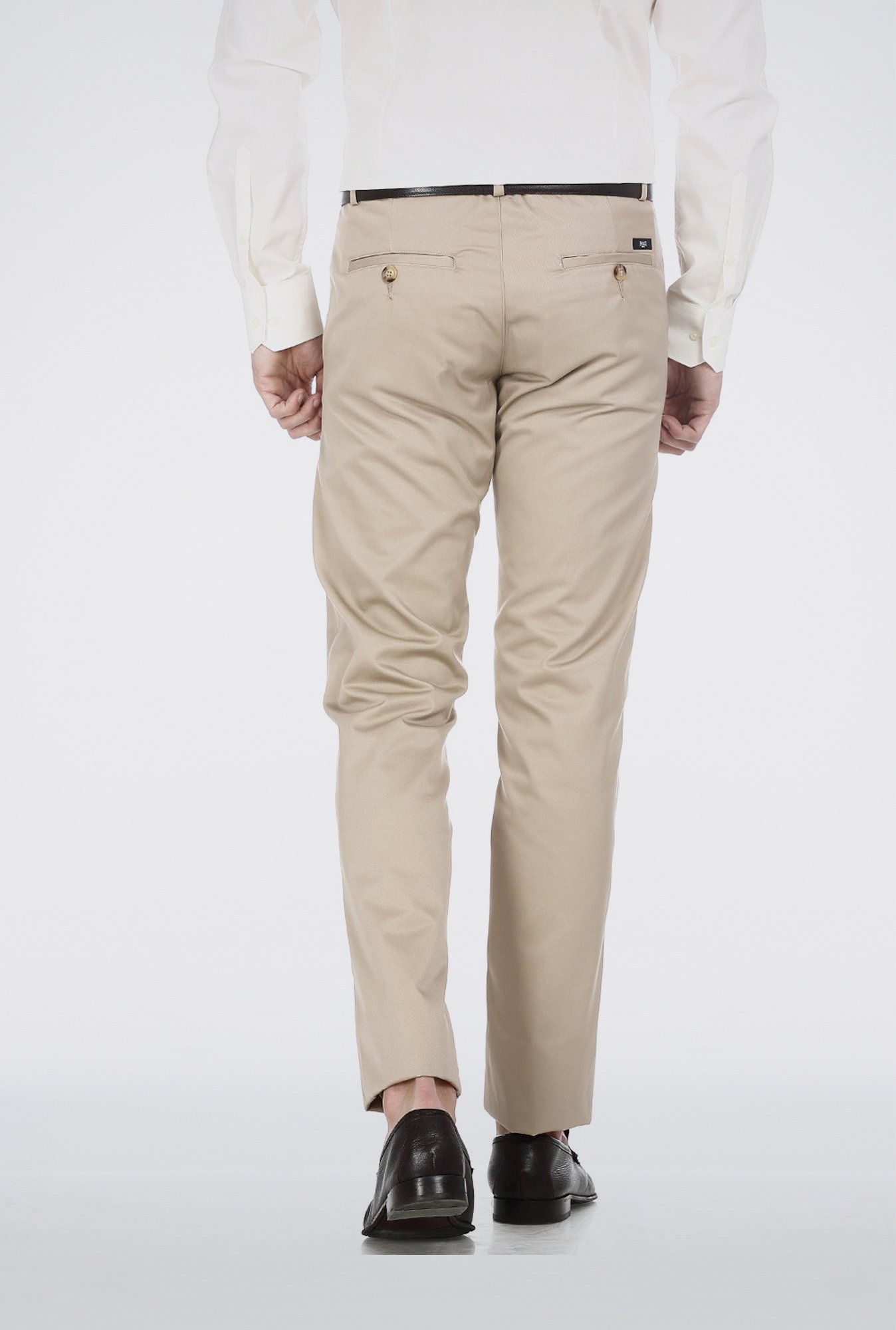 MENS OLIVE SOLID JASON FIT TROUSER  JDC Store Online Shopping