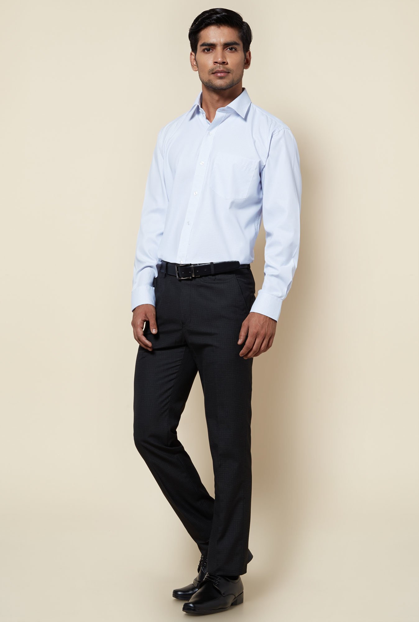 Buy Zudio White Regular Fit Checks Shirt Online at best price at TATACLiQ