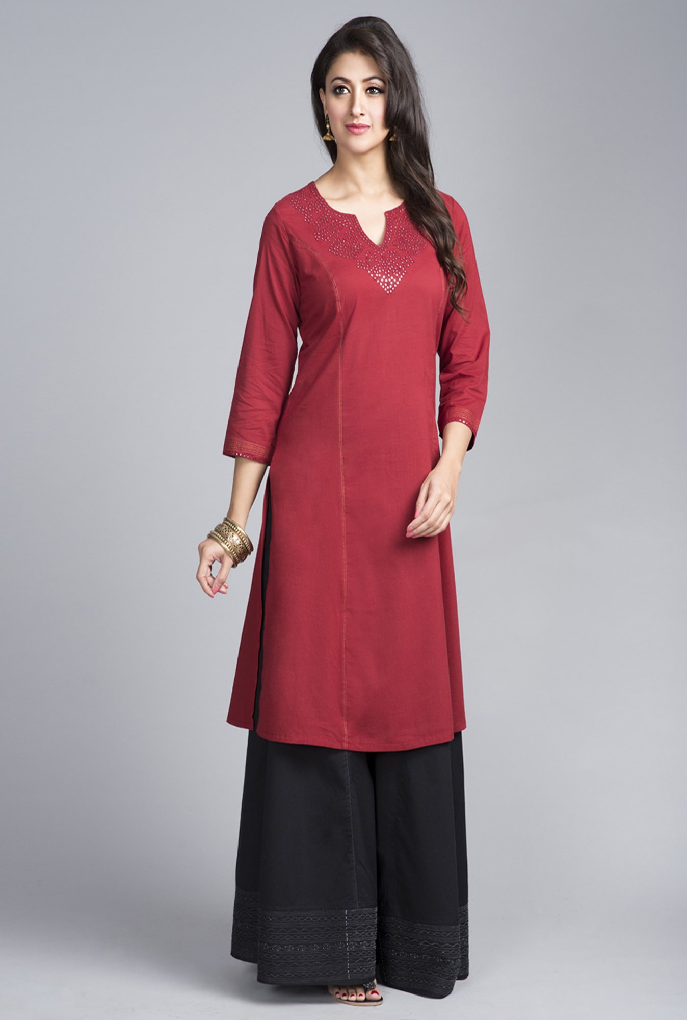 fabindia red kurta