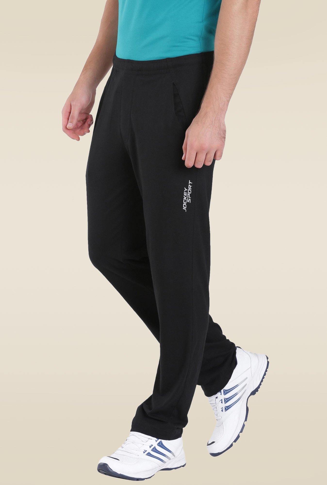 Jockey Activewear : Buy Jockey Charcoal Melange & Black Sports Track Pants  Online | Nykaa Fashion.