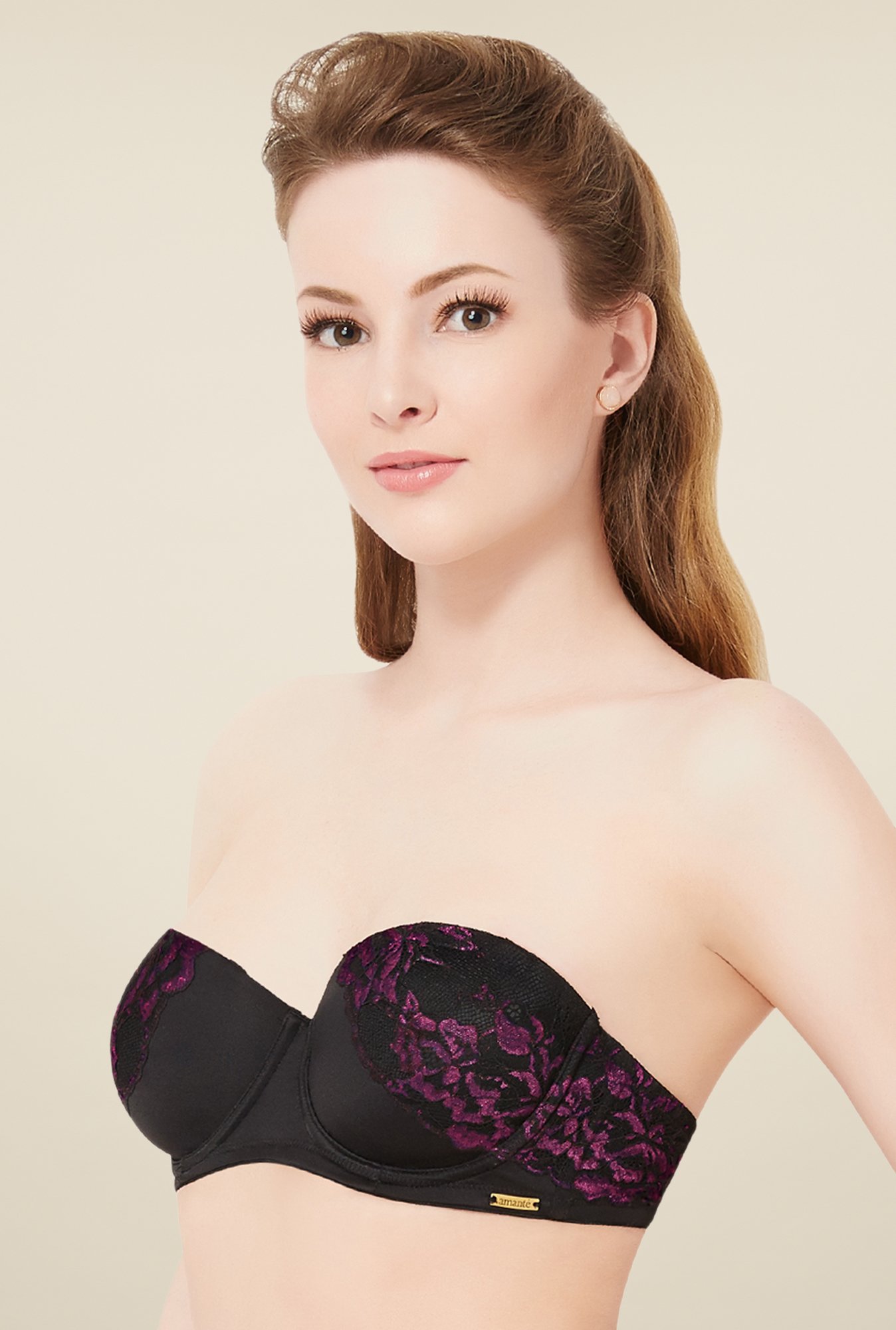 Amante Black Padded T-Shirt Bra