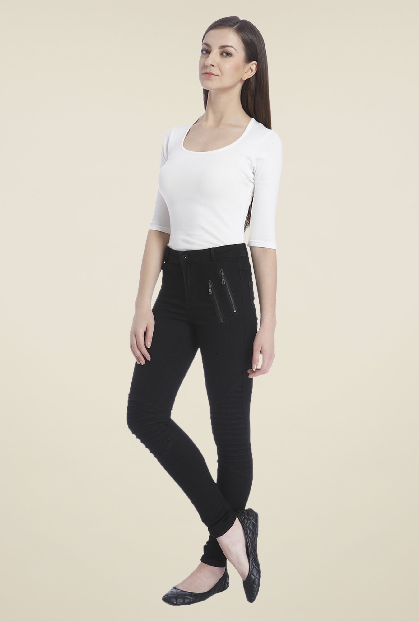 only black jeggings