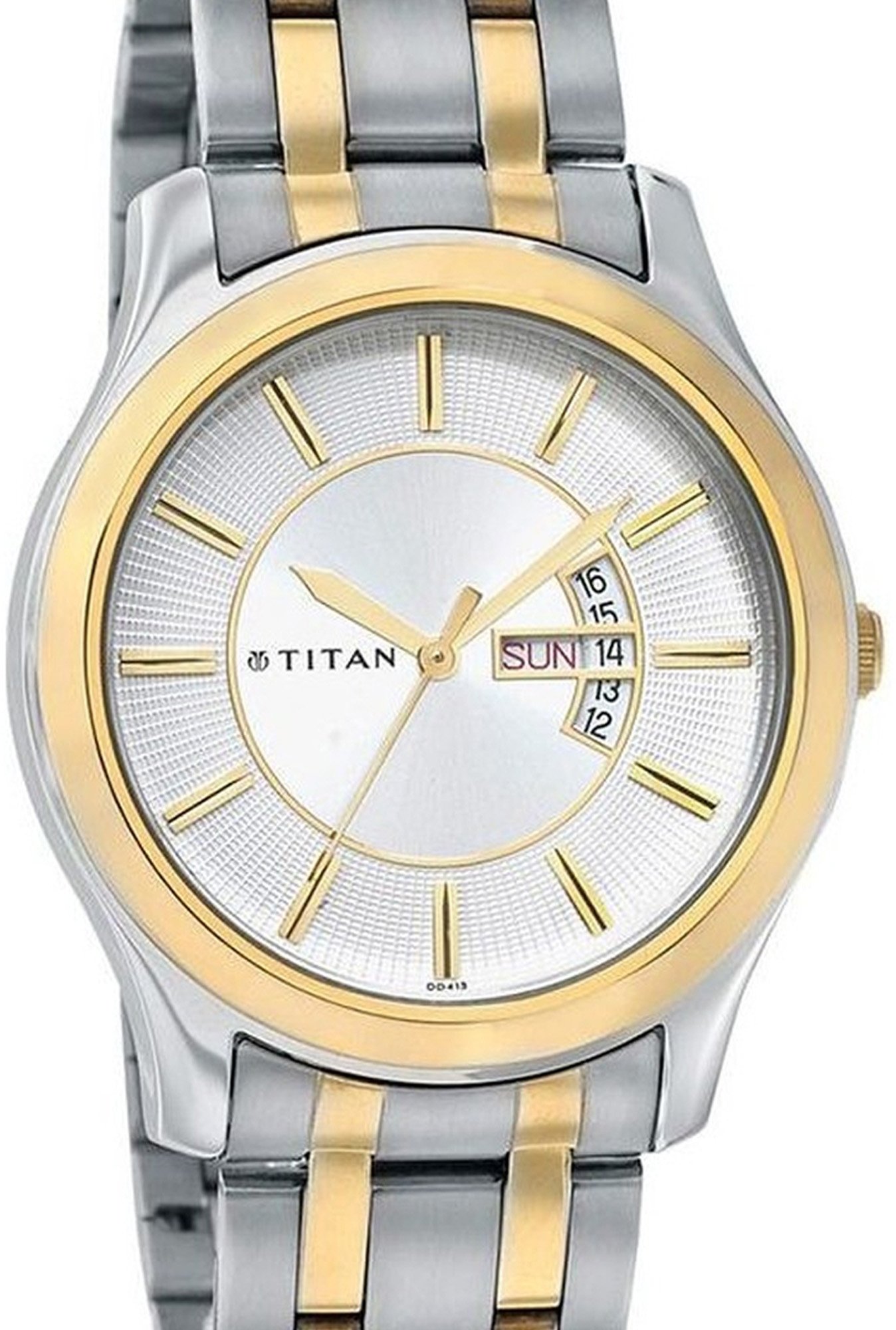 TITAN NN1713YM02 Mens White Dial Golden Stainless Steel Strap Analog Quartz  Watch in Jaipur at best price by Rukmani Watch World - Justdial