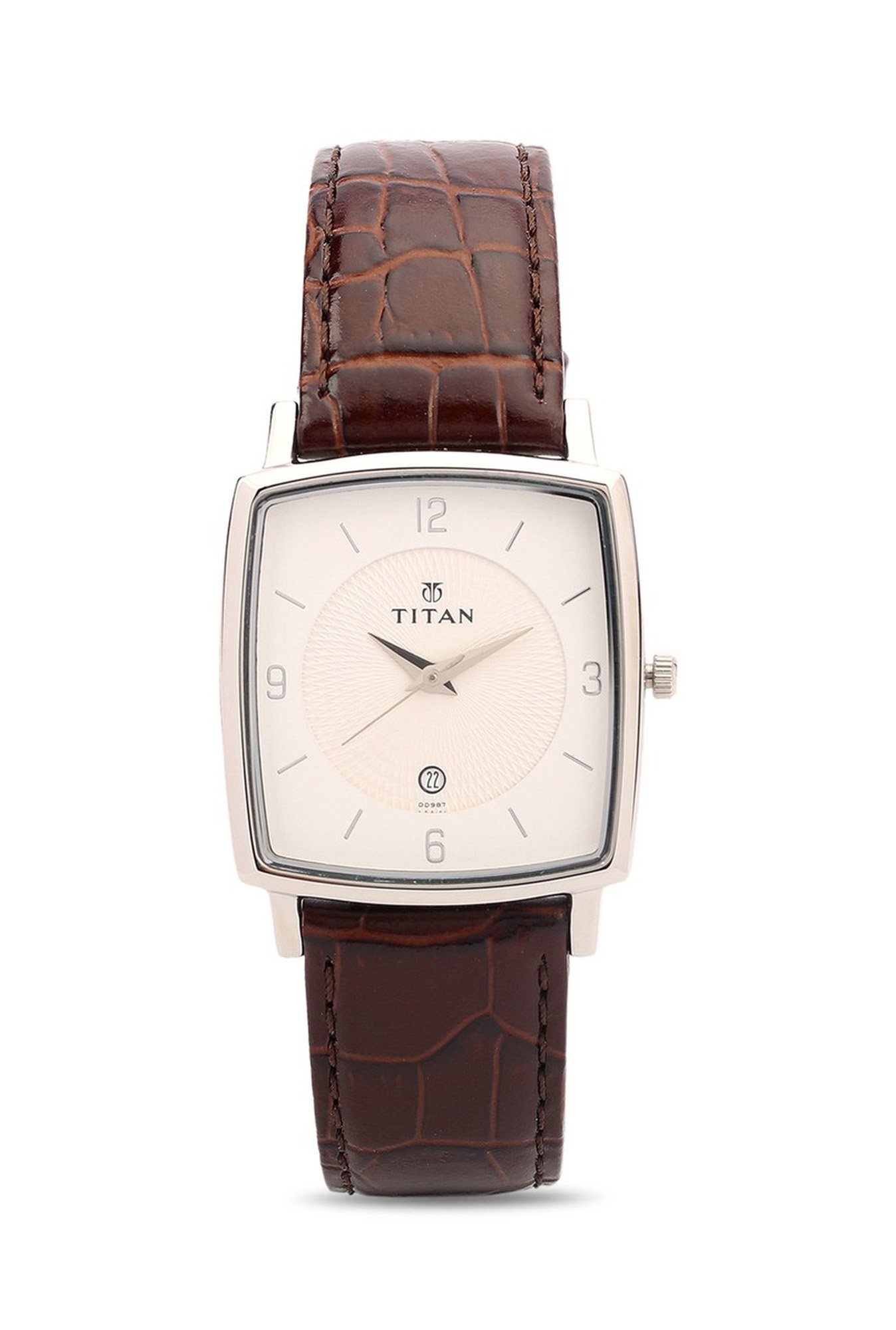 13% OFF on Titan White Analog Square Watch on Snapdeal | PaisaWapas.com