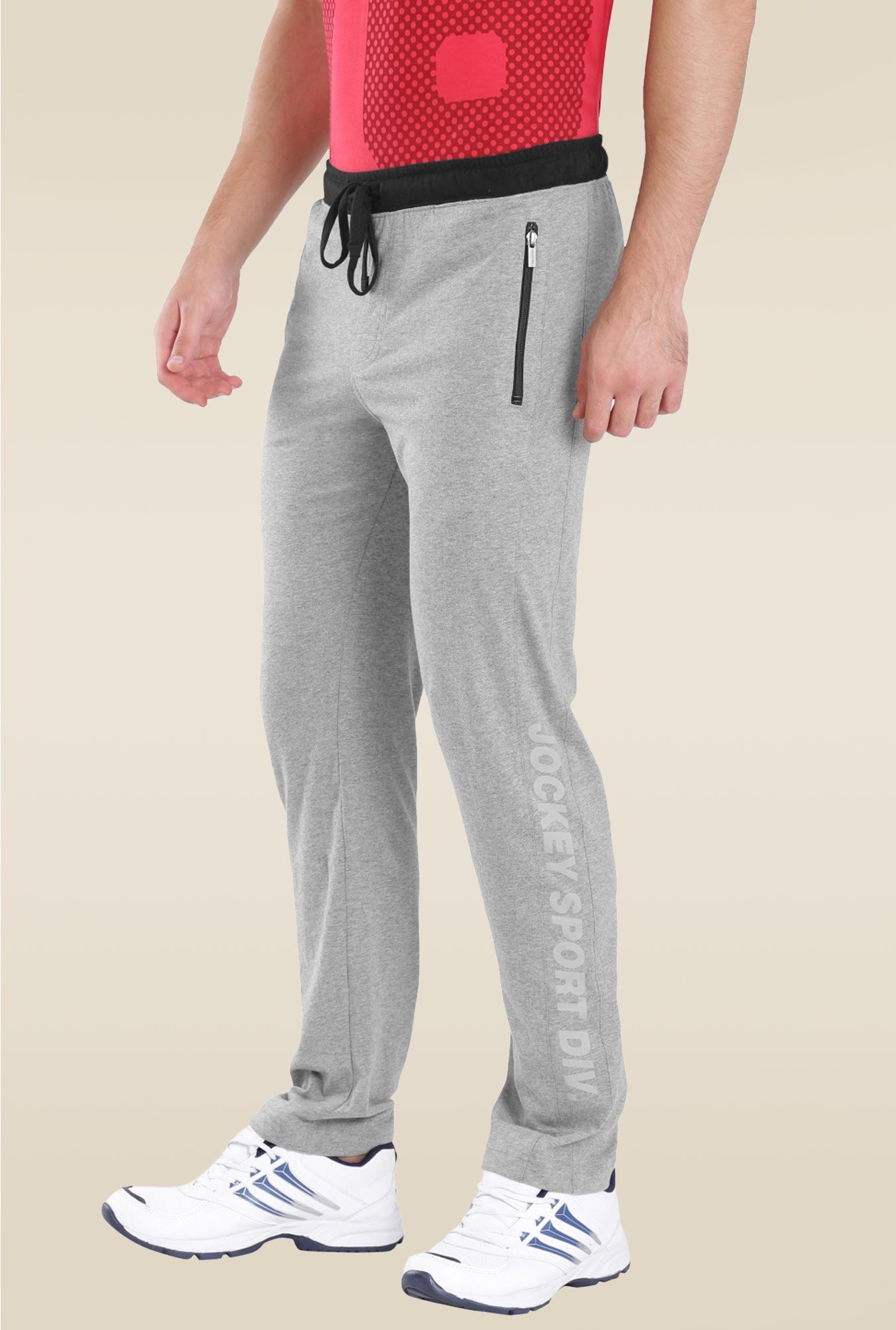 Buy Jockey Men Charcoal Grey Slim Fit STAR Track Pants - Track Pants for  Men 4386003 | Myntra