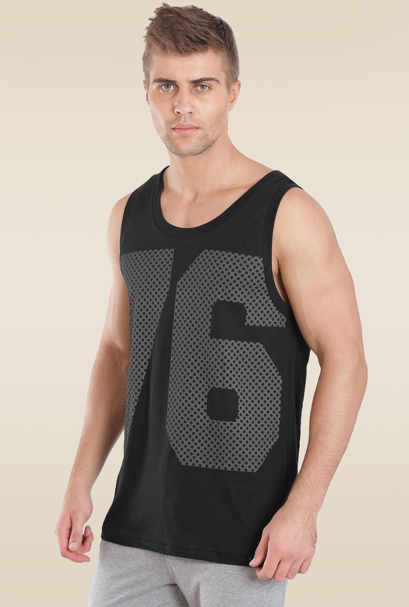 Buy Jockey Black Mens Tank Top - 9928 