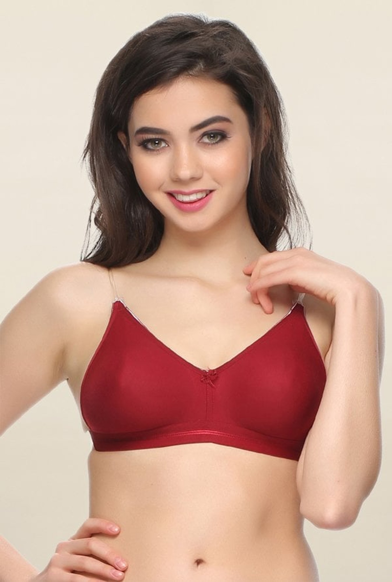 Buy Soie Maroon Non Padded Non Wired Seamless Bra For Women Online At Tata  CLiQ