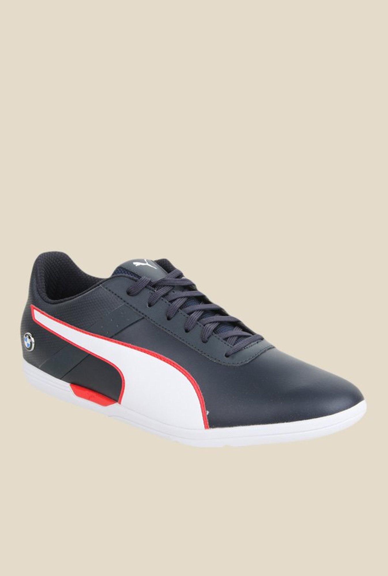 Buy Puma BMW MS MCH Lo Navy White Sneakers from top Brands at