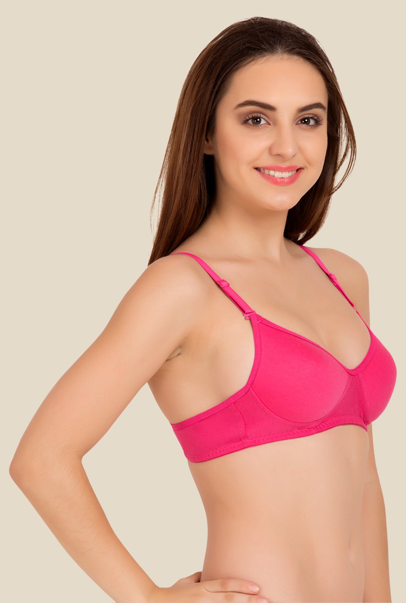 Buy Souminie Light Pink Non Padded Bra for Women Online @ Tata CLiQ