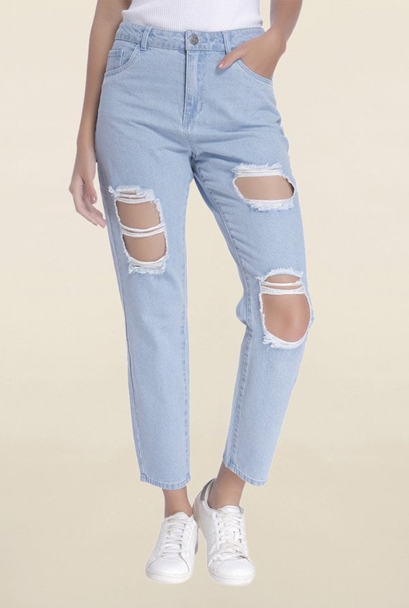 vero moda ripped jeans
