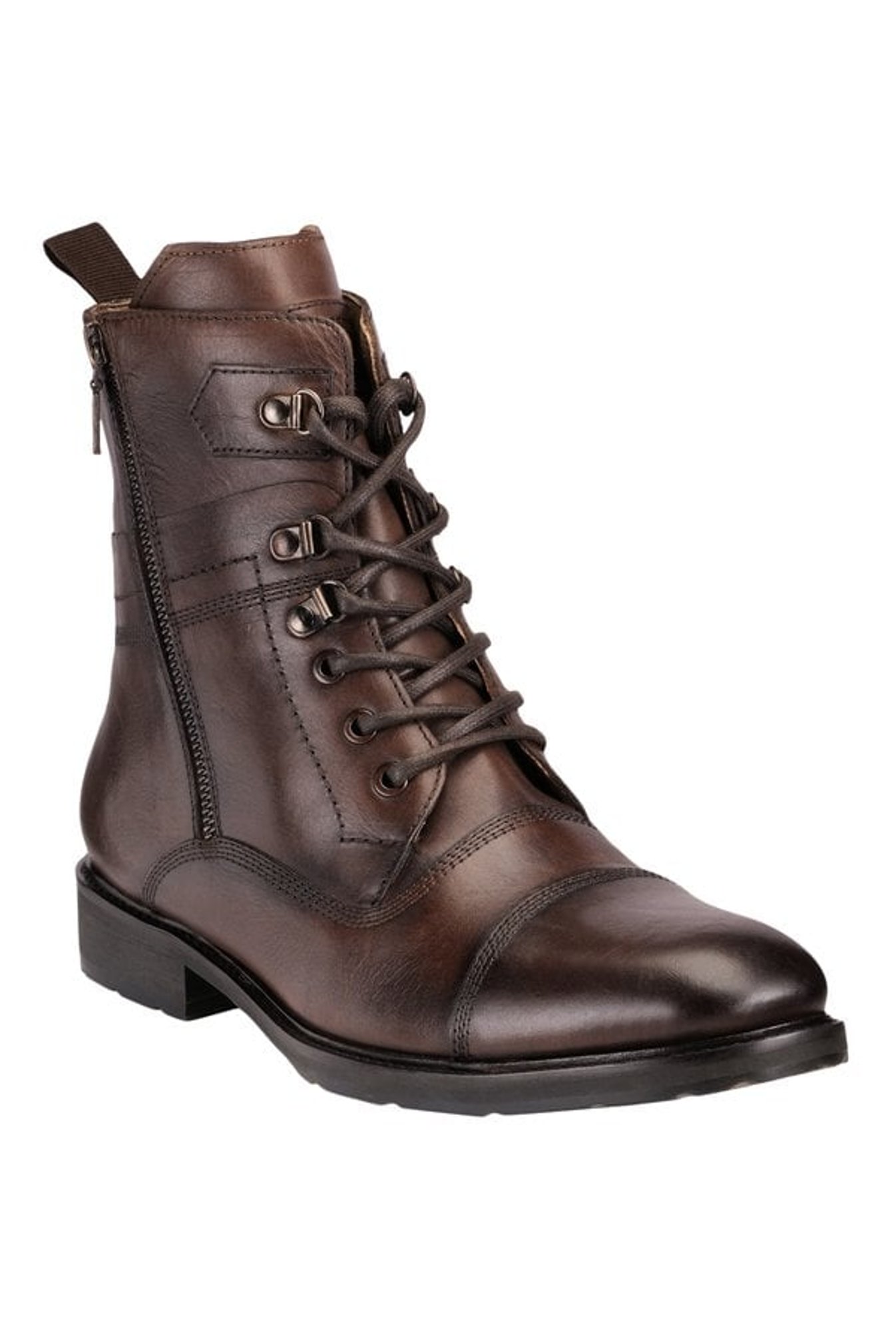 dark brown casual boots