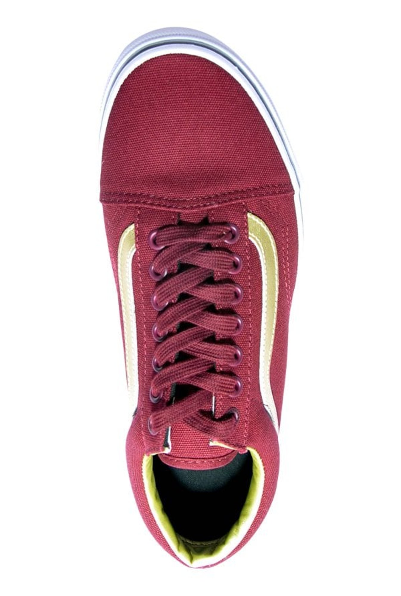 Maroon and hot sale gold vans