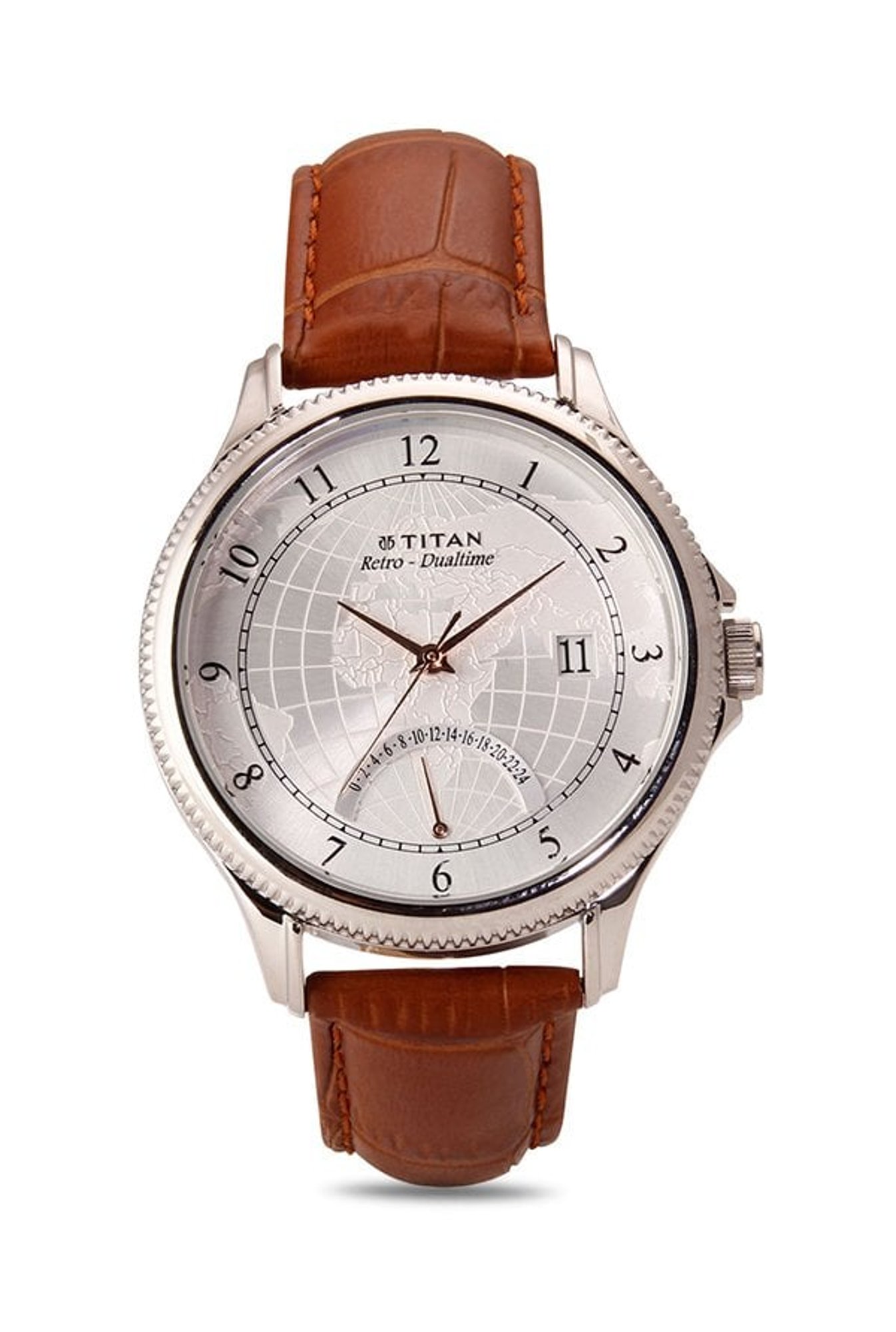 Titan dual time on sale watch