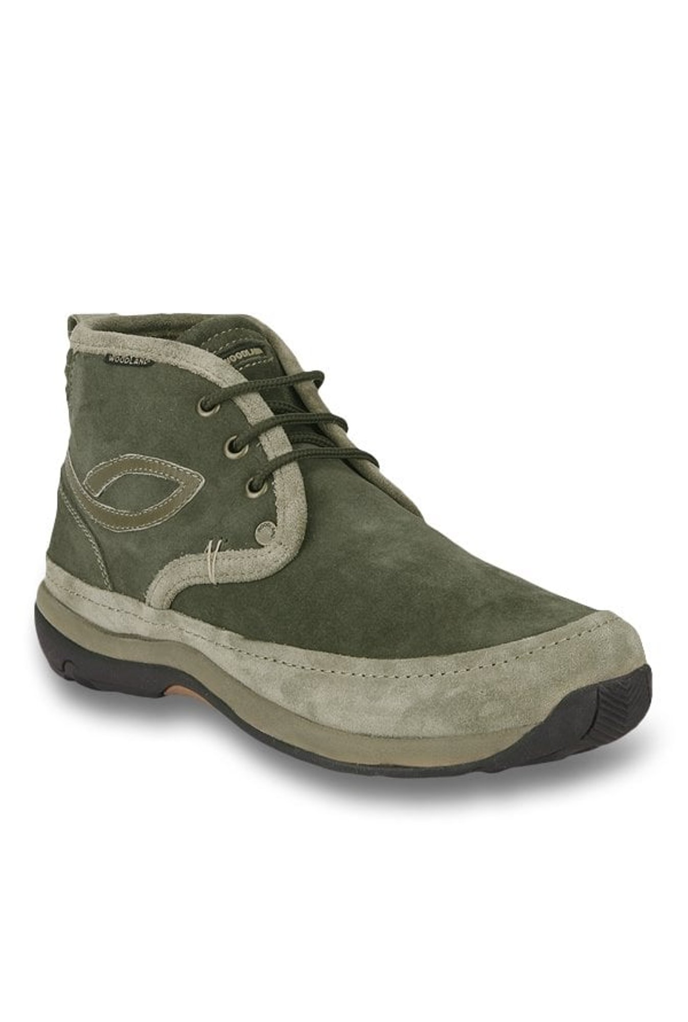 woodland olive derby boots