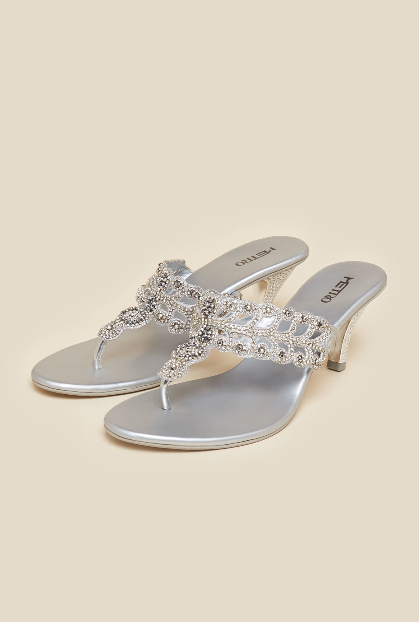 Buy People by Pantaloons Women's Silver Toe Ring Sandals for Women at Best  Price @ Tata CLiQ