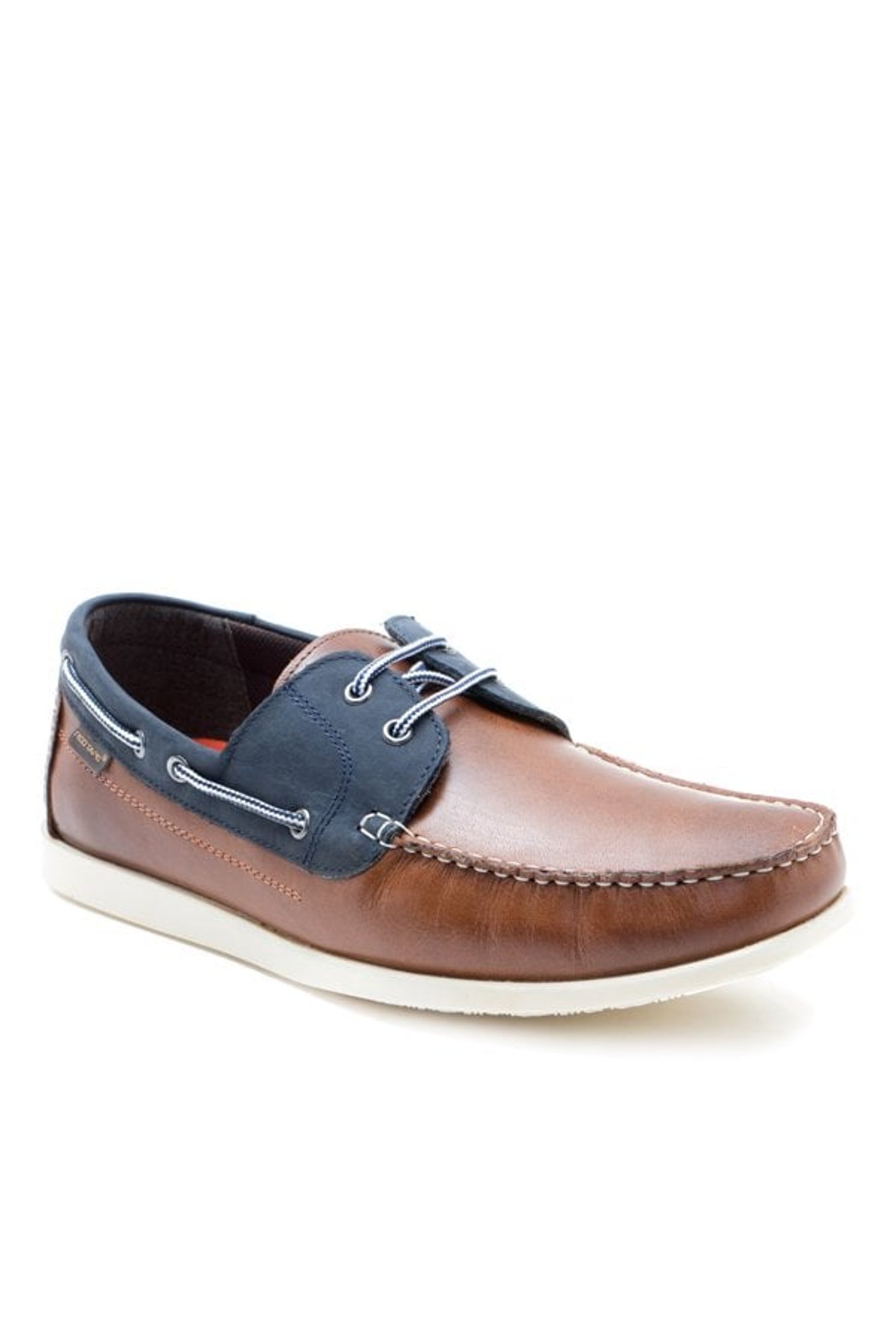 Red tape men's leather boat clearance shoes