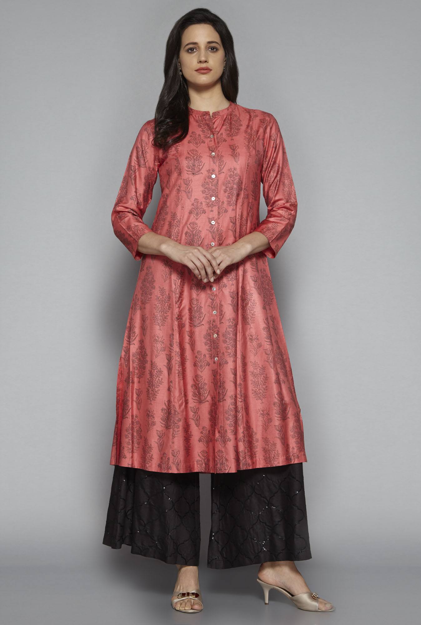 zuba by westside pink kurta