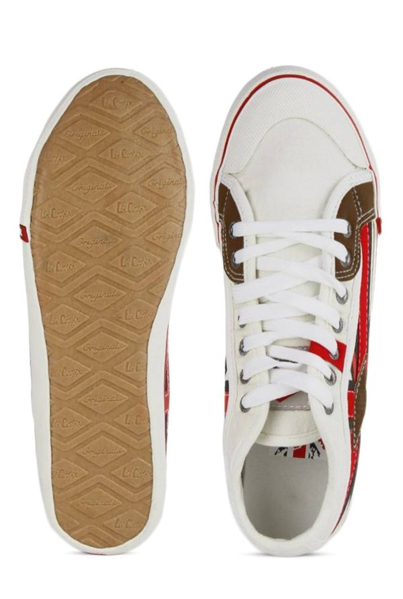lee cooper white canvas shoes