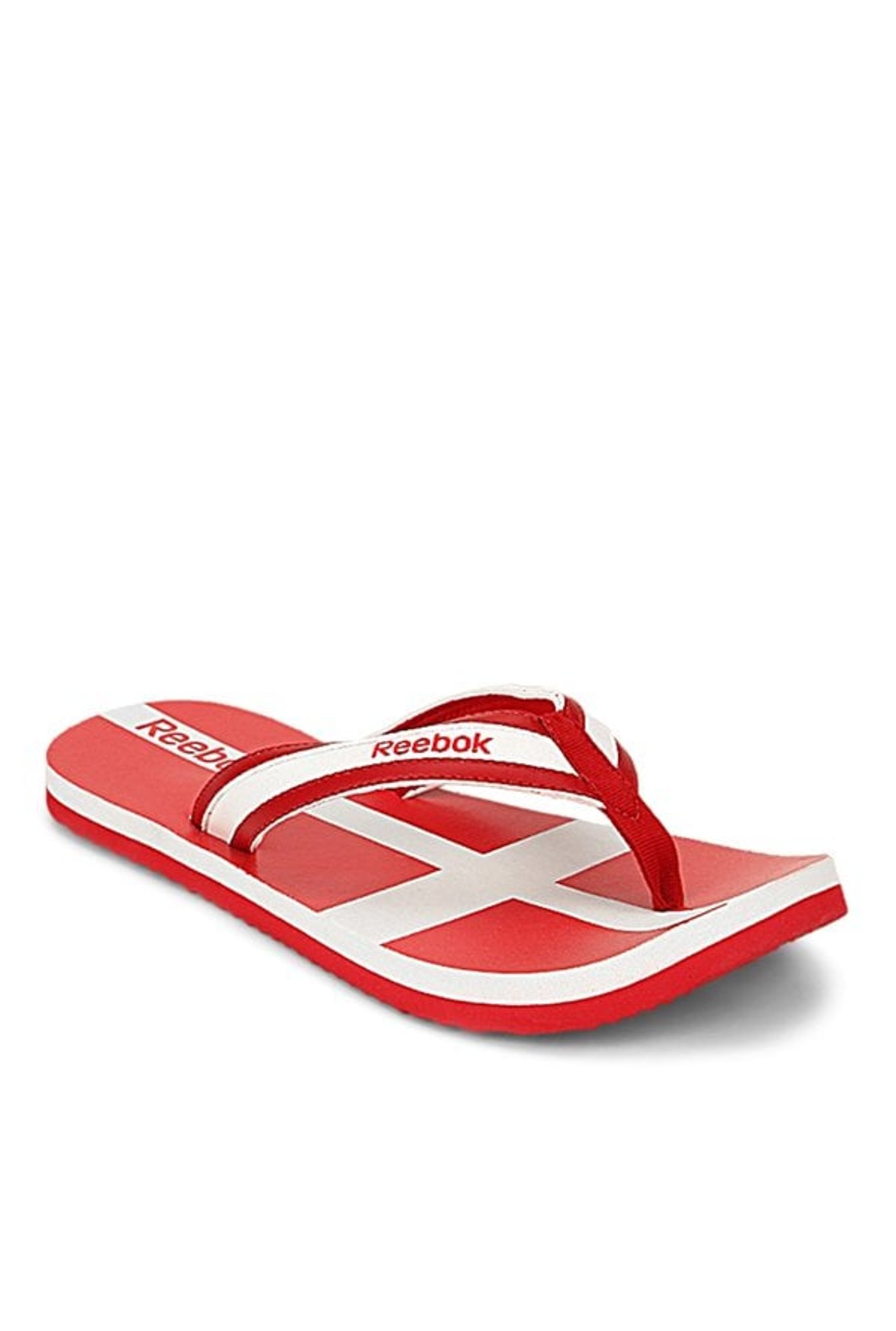 reebok white flip flops