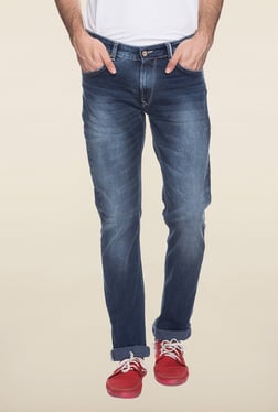 Blue Lightly washed Denim Jeans