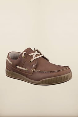 woodland leather mens boat shoes