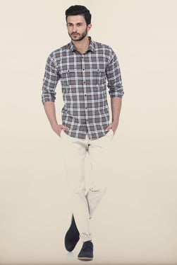 Basics Tapered Fit Sand Shell Dobby Stretch Trouser