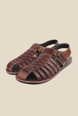 Brown Huarache Sandals