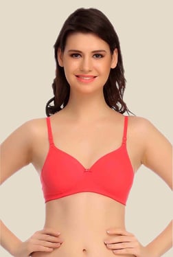 Clovia Coral Padded T Shirt Bra With Detachable Straps