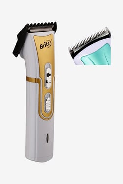 Brite BHT 609 Trimmer With Charging Dock For Men (White)