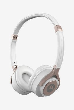 Buy Motorola Pulse On The Ear Headphones (White) Online at best