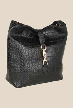 Lino Perros Black Textured Sling Bag - Mp000000000621892