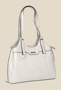 Esbeda White Synthetic Textured Shoulder Bag - Mp000000000622050