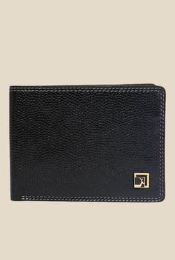 Da Milano Black Textured Leather Wallet - Mp000000000690111